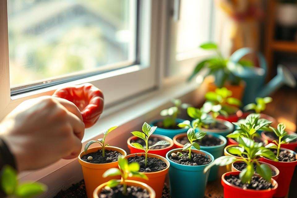 Paprika aussäen Fensterbank: Anleitung für Zuhause