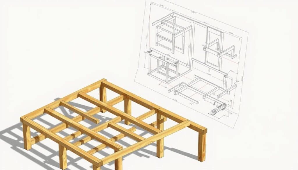 Planung Gartenhaus-Unterkonstruktion