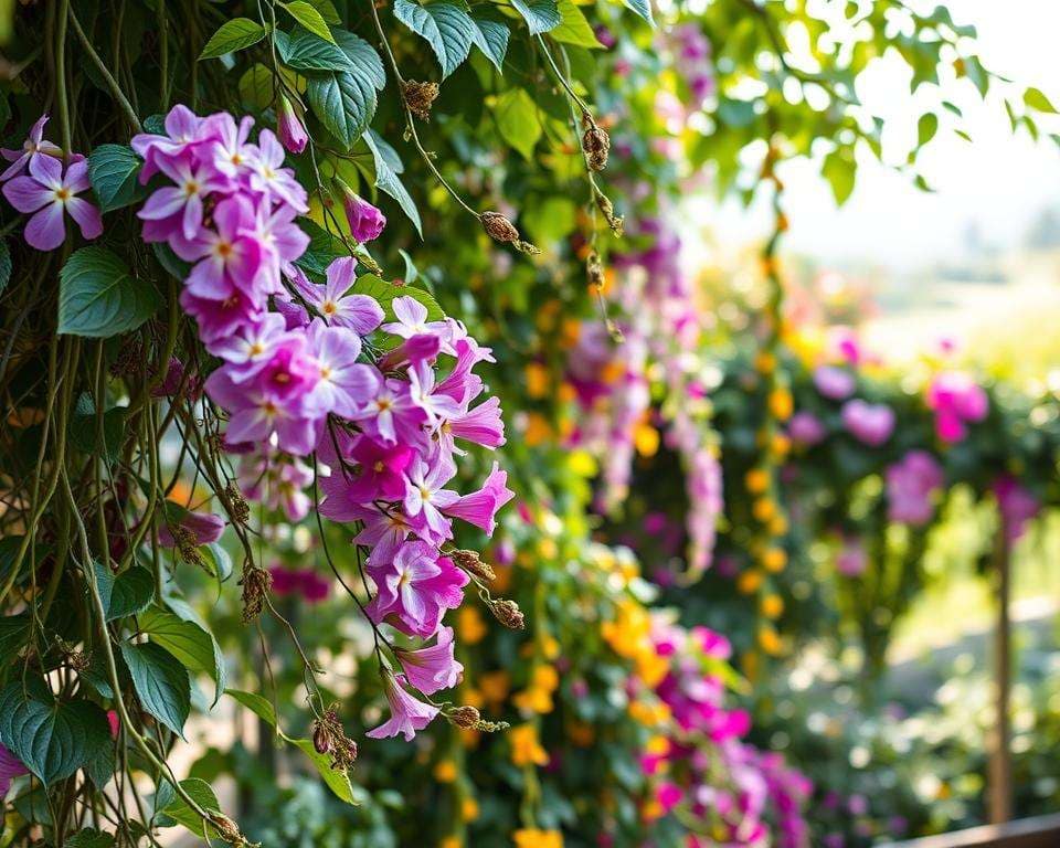 Blütenpracht von Kletterpflanzen
