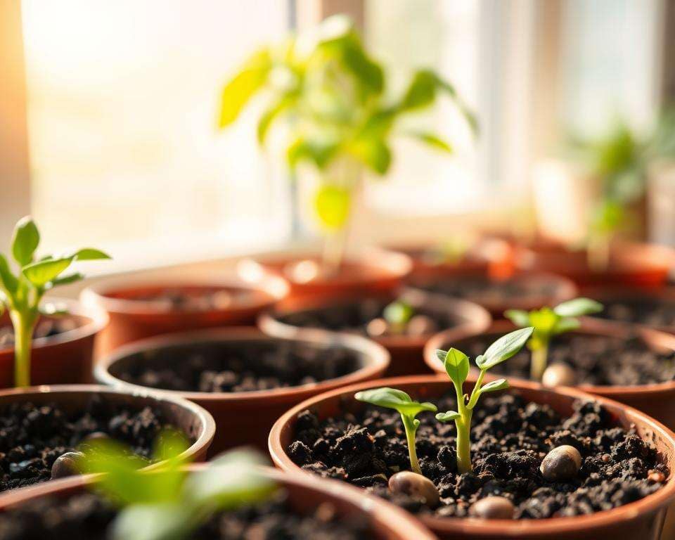 Paprika Keimung Prozess Paprika Keimung Prozess